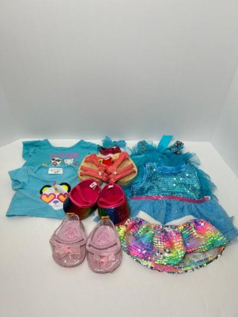Build a Bear Clothing Shoes And Accessories Lot of 11 Pieces BABW Dress Shirt